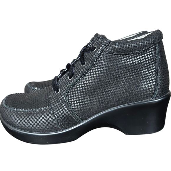 Alegria Ankle Boots US 8 EU 38 Elsa Leather Houndstooth Mini Cushioned Comfort - Picture 3 of 12
